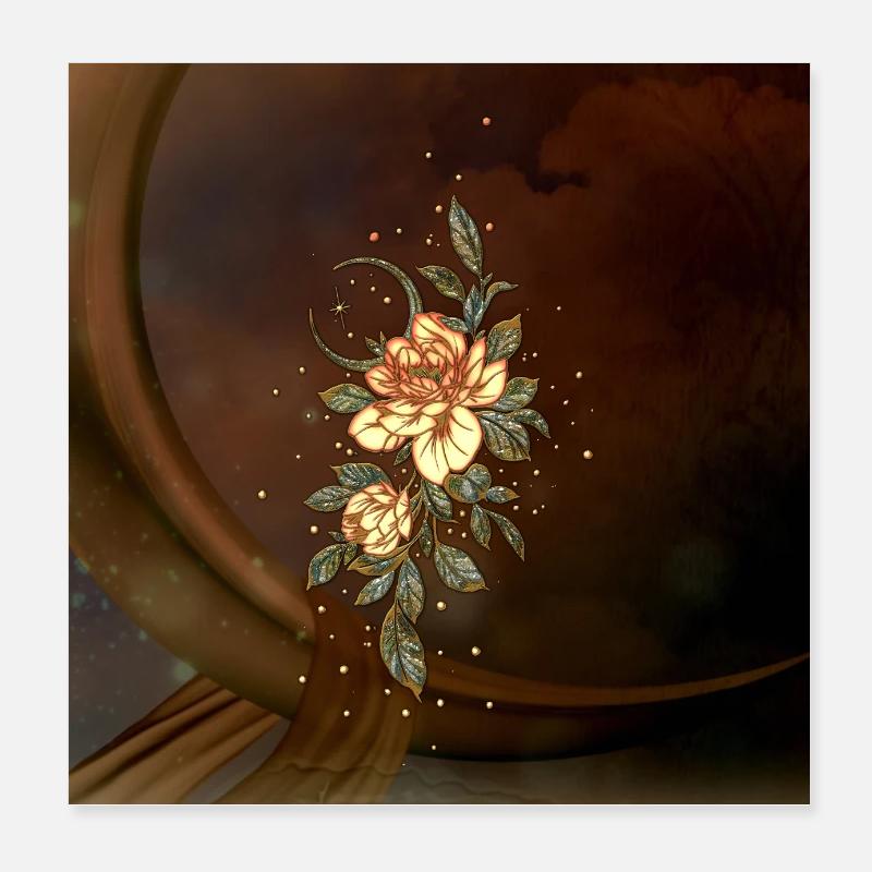 Magnifique fleur élégante. Poster 20 x 20 cm