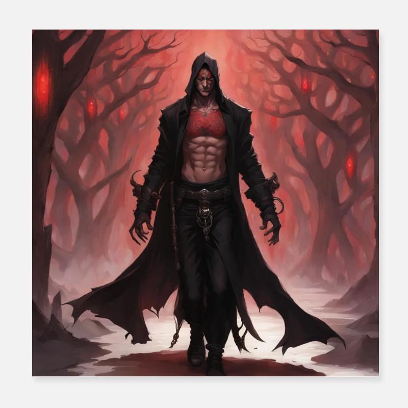 Varrick le sorcier rouge Poster 20 x 20 cm