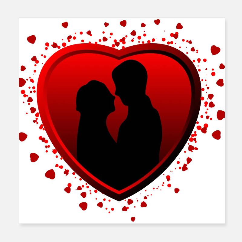 Saint Valentine's Day Poster 8" x 8" (20x20 cm)