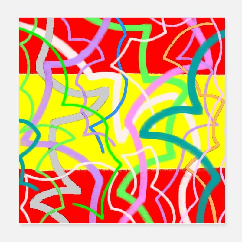 Happy 2.024 from Spain! Poster 8" x 8" (20x20 cm)