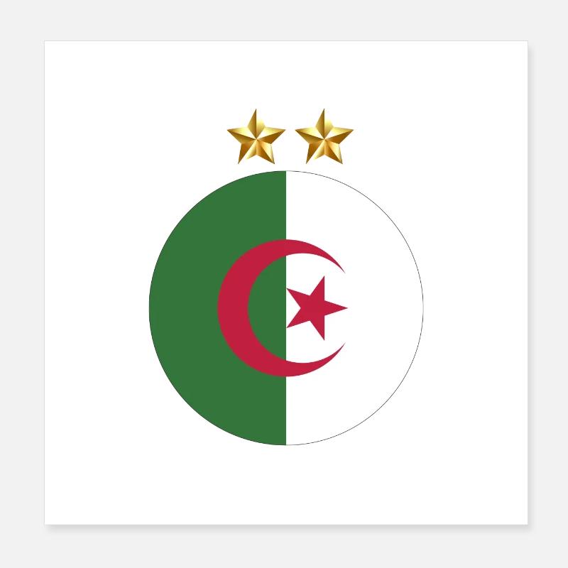 Algerian wreath - Algeria gift idea Poster 8" x 8" (20x20 cm)