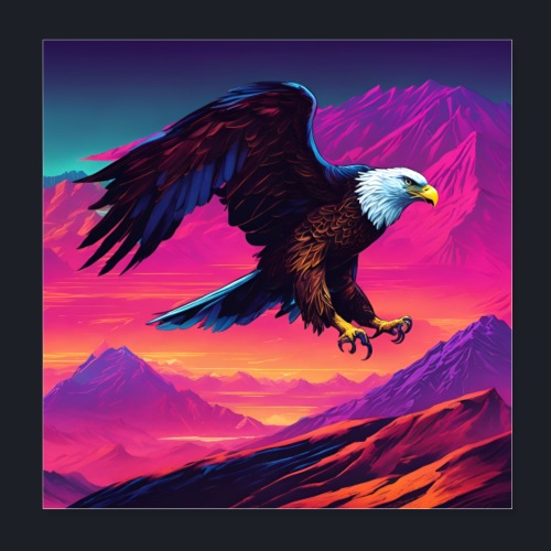 Proud Eagle collection - Eagle 6 - Poster 20x20 cm