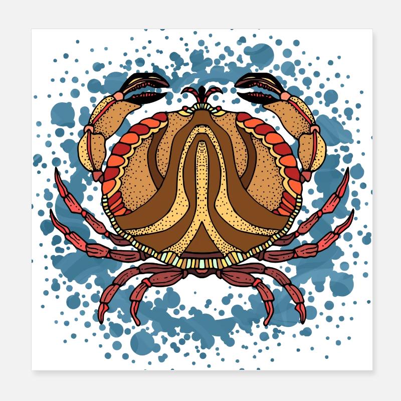 Krebs Poster 20x20 cm