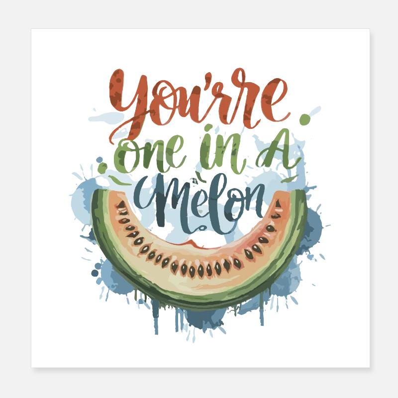 Whimsical Watermelon Dream Poster 20 x 20 cm