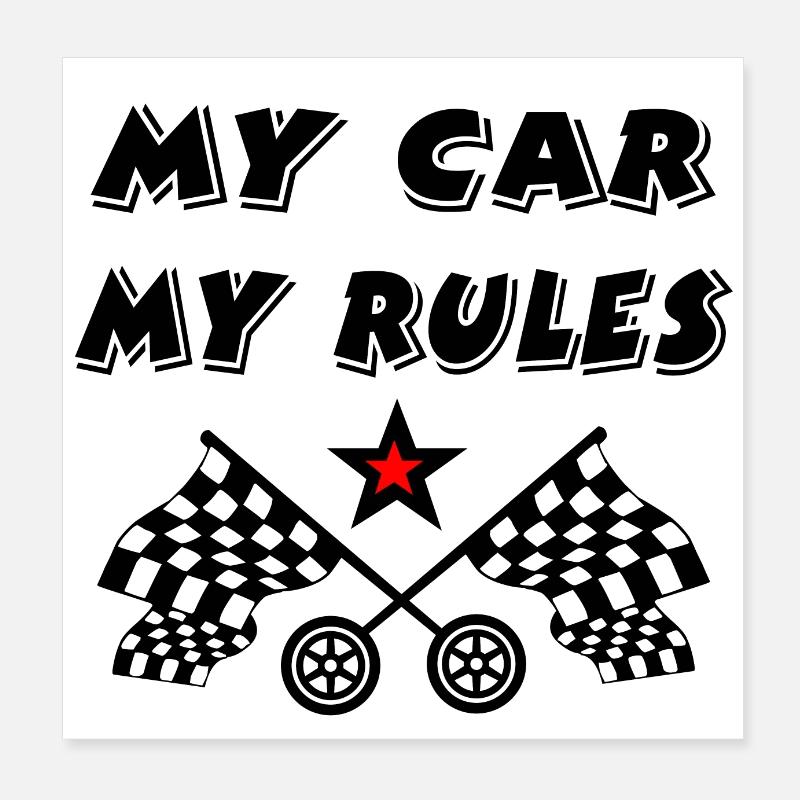 Auto Poster 20x20 cm