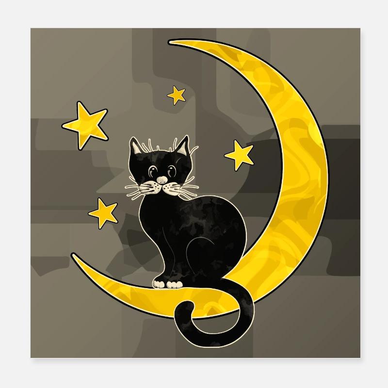 Katze Poster 20x20 cm