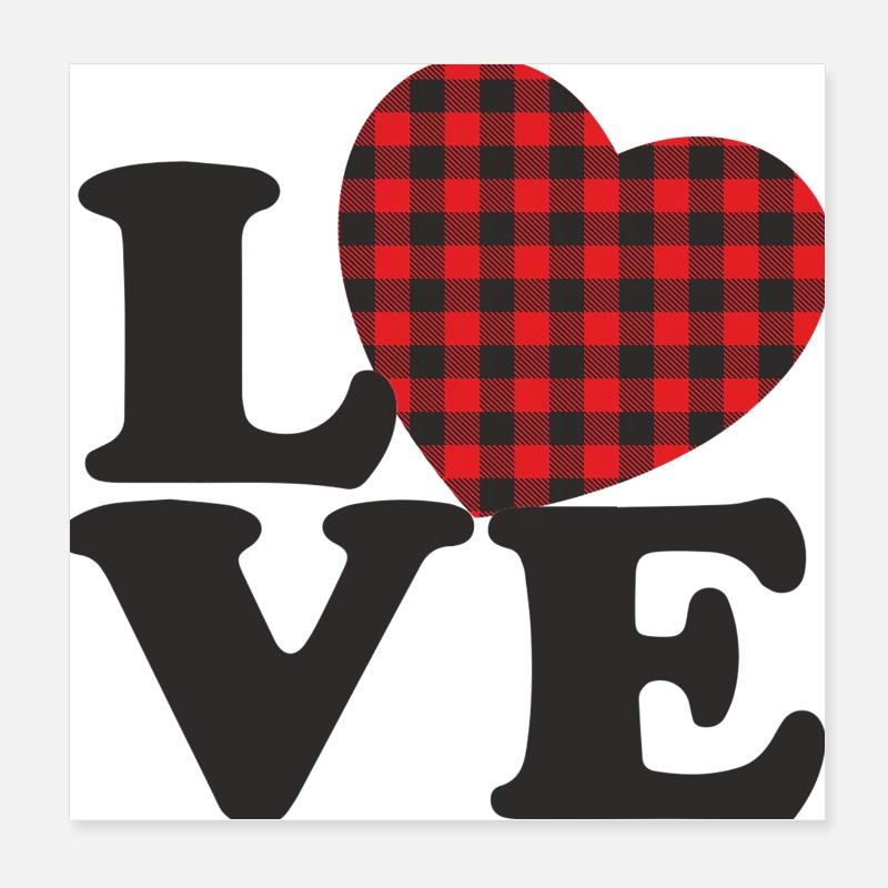 Aimez-moi la Saint-Valentin Joyeux Valentin Saint-Valentin Poster 20 x 20 cm