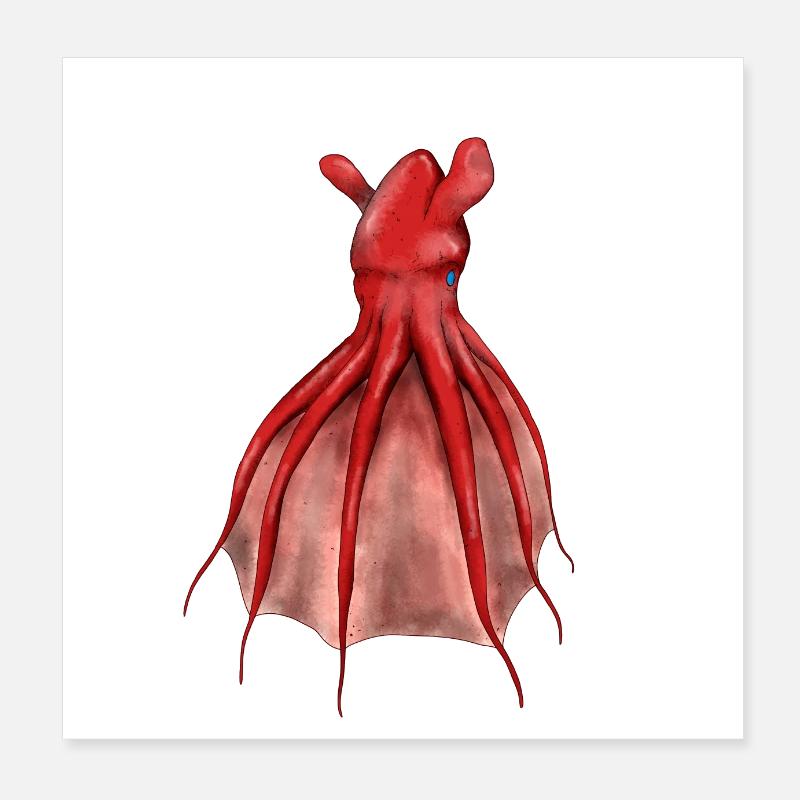 VAMPYROTEUTHIS INFERNALIS Poster 20x20 cm