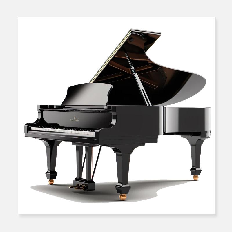 Le piano à queue a une large gamme de sonorités Poster 20 x 20 cm