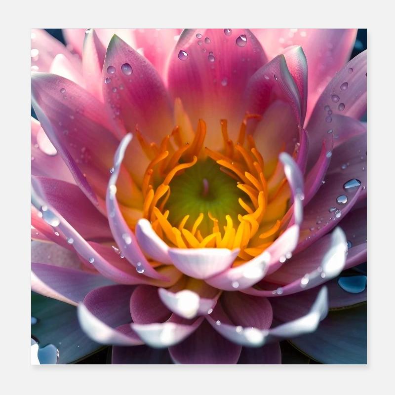 Nénuphar Poster 20 x 20 cm