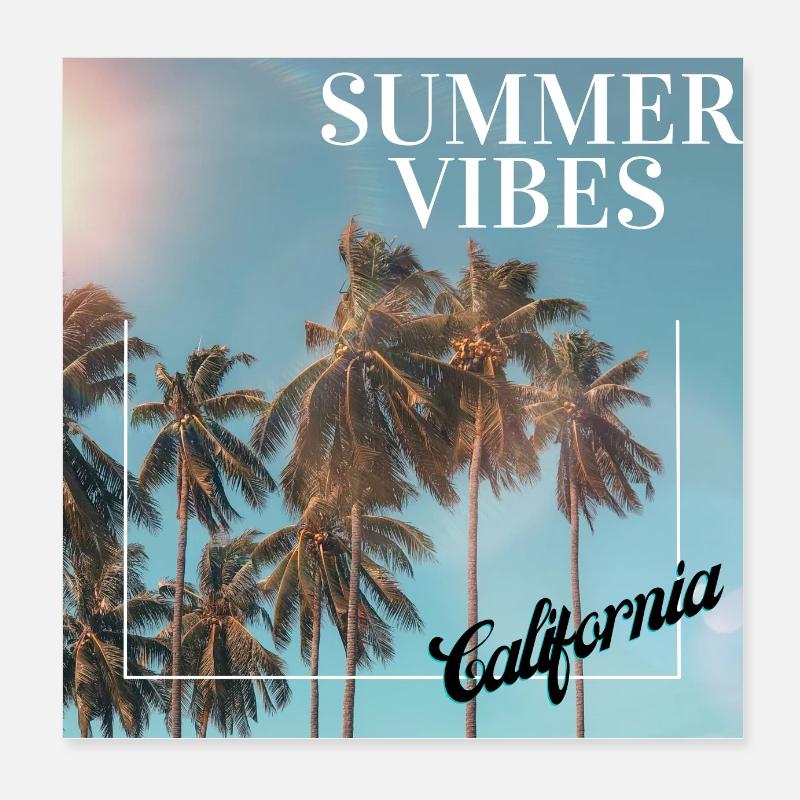 Summer Vibes Poster 8" x 8" (20x20 cm)