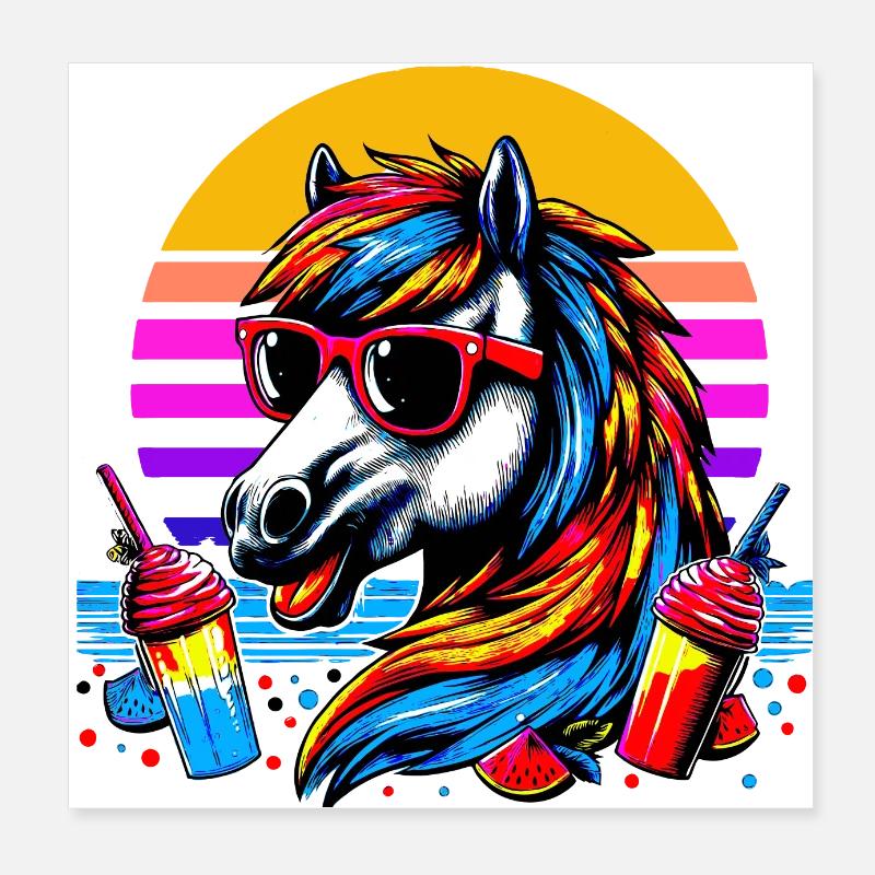 isikopf 5 Summer Poster 8" x 8" (20x20 cm)