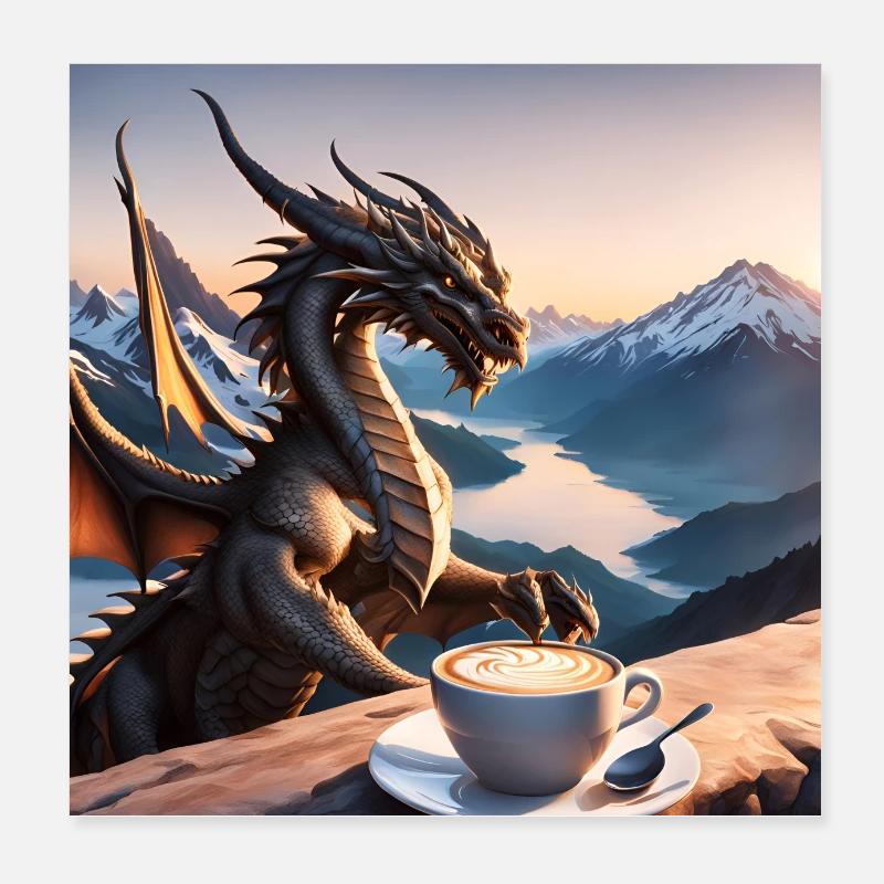 The Coffee Bean - Welsh coffee at it's best Poster 8" x 8" (20x20 cm)