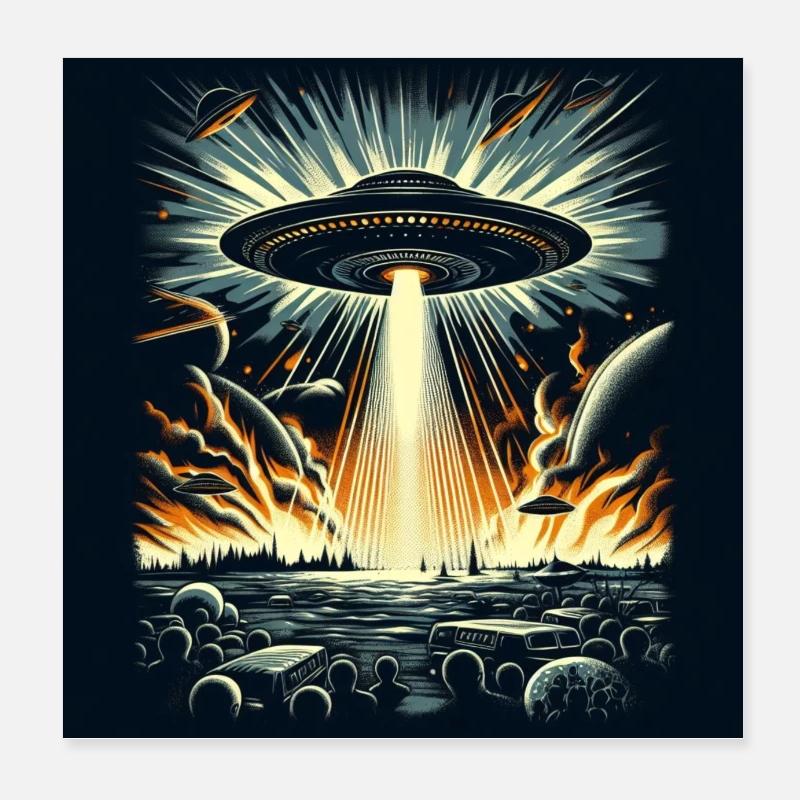 Der Krieg der Welten Poster 20x20 cm