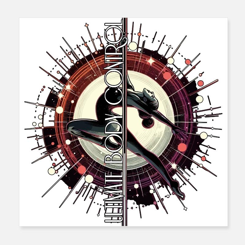 Pole Dance Ultimate Body Control Gift Poster 8" x 8" (20x20 cm)