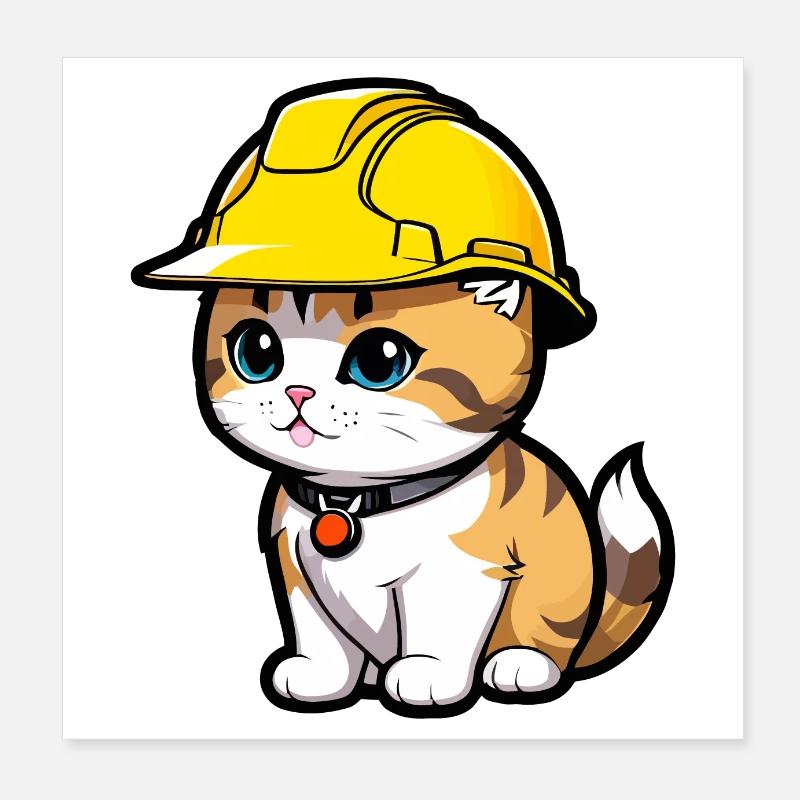 Chat Worker Poster 8" x 8" (20x20 cm)