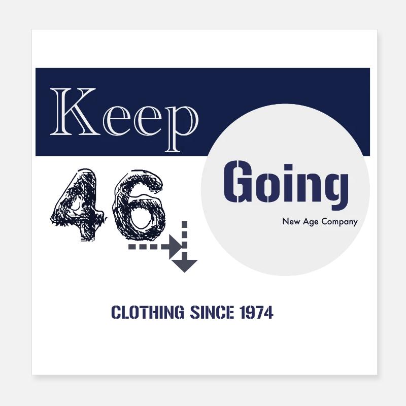 Keep going Poster 8" x 8" (20x20 cm)