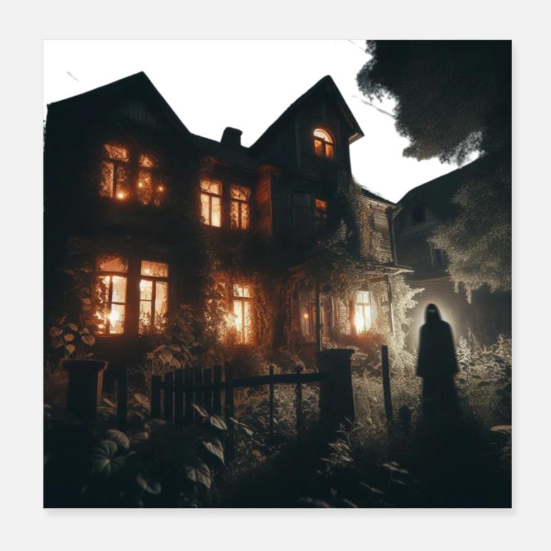 Horror Poster 8" x 8" (20x20 cm)