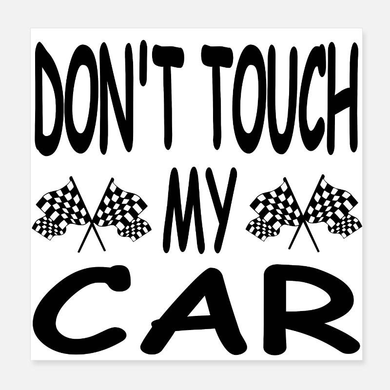 Voiture Poster 20 x 20 cm