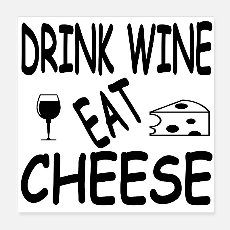 Wein Poster 20x20 cm