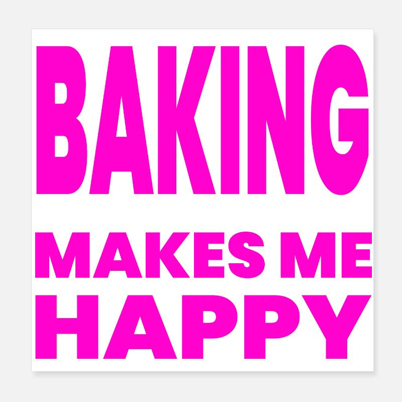 Backen Poster 20x20 cm