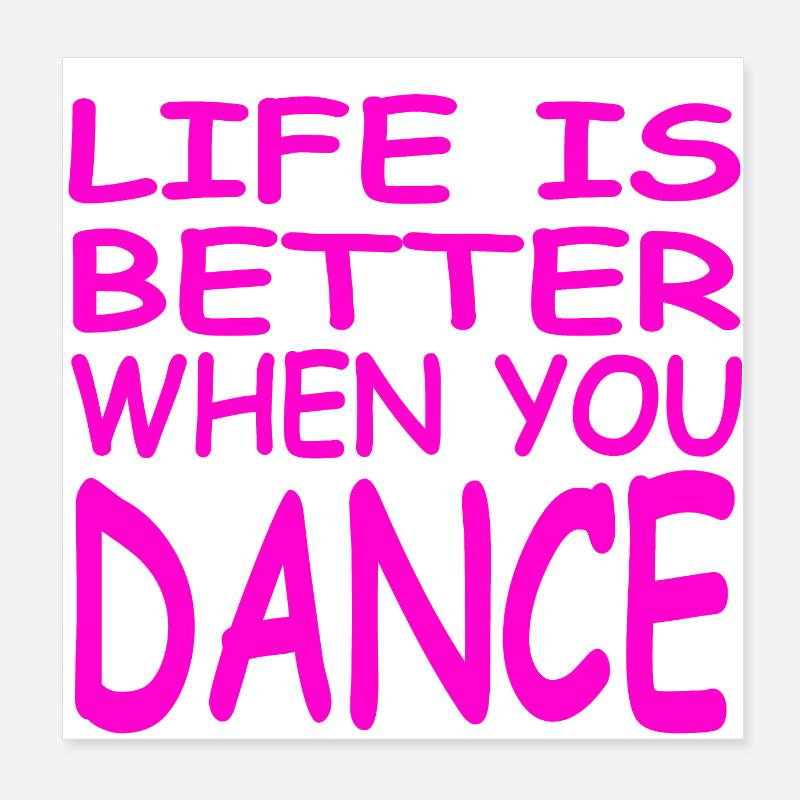 Dance Poster 8" x 8" (20x20 cm)