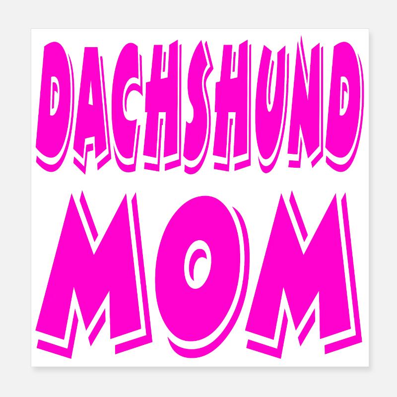 Dackel Poster 20x20 cm