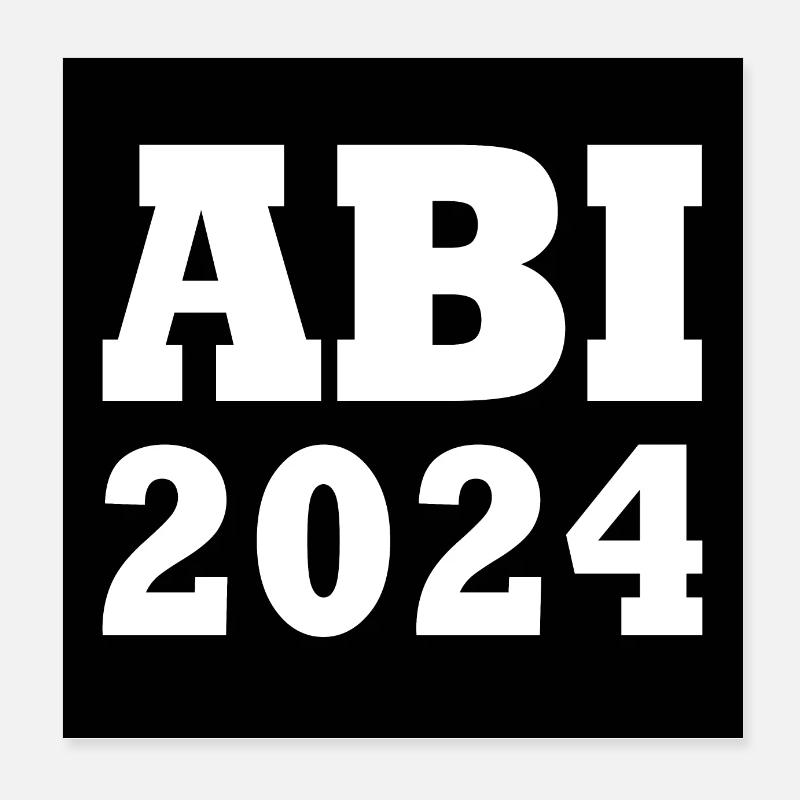 Abi 2024 Poster 20x20 cm
