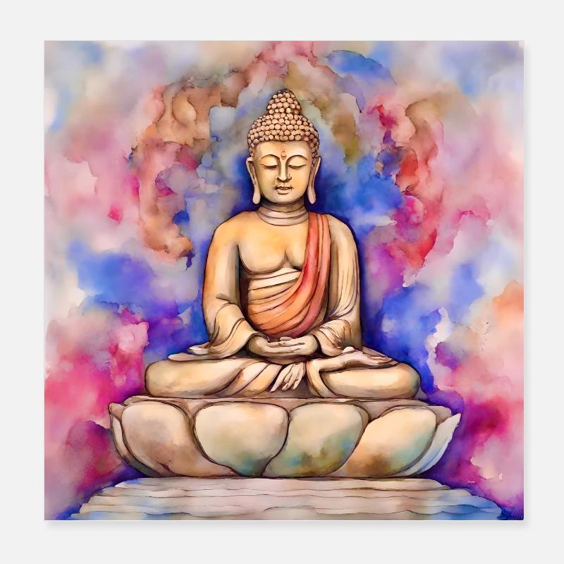 Buddha Poster 20x20 cm