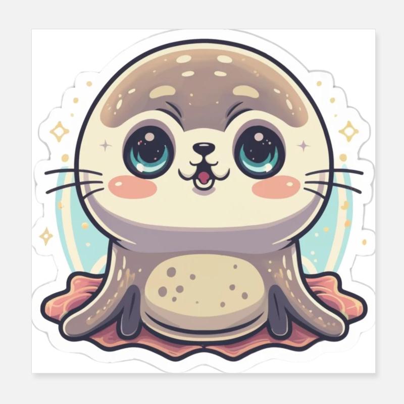 Seal Lover Poster 8" x 8" (20x20 cm)