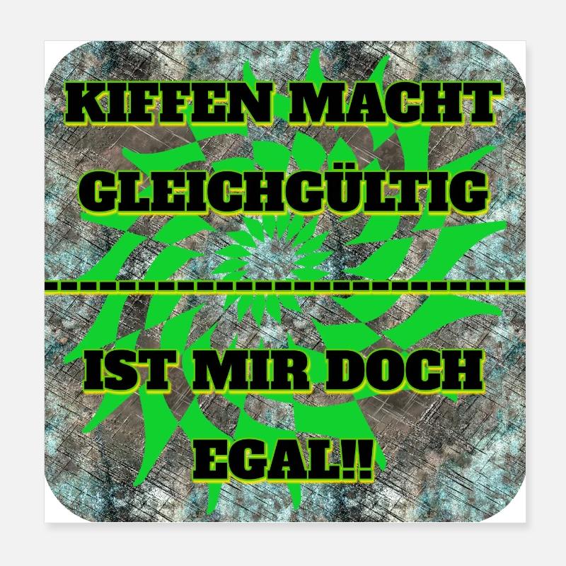 KIFFEN MACHT....!! - Poster 8" x 8" (20x20 cm) - white