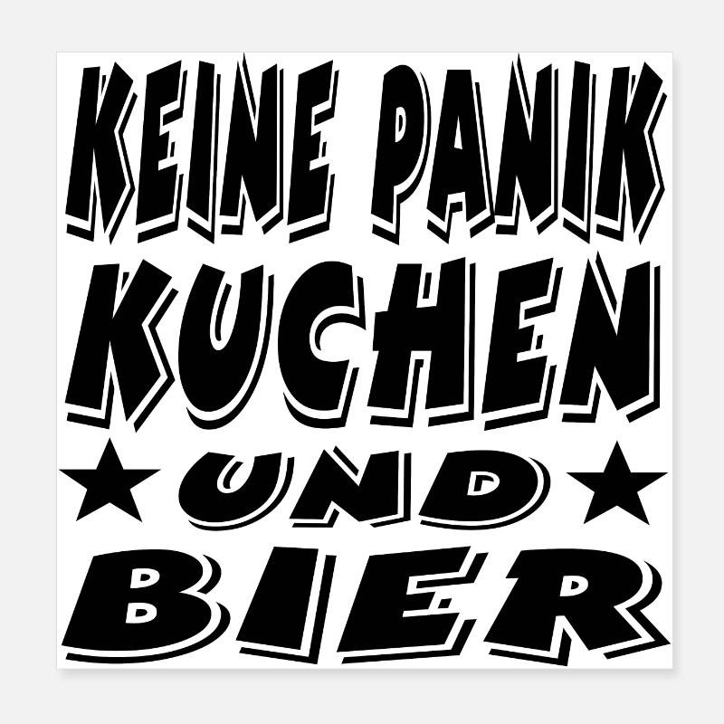 Kuchen Poster 20x20 cm