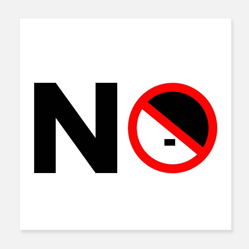 Vers la droite Poster 20 x 20 cm