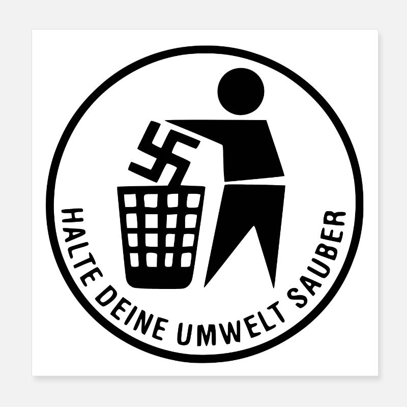 Gardez votre environnement propre Poster 20 x 20 cm