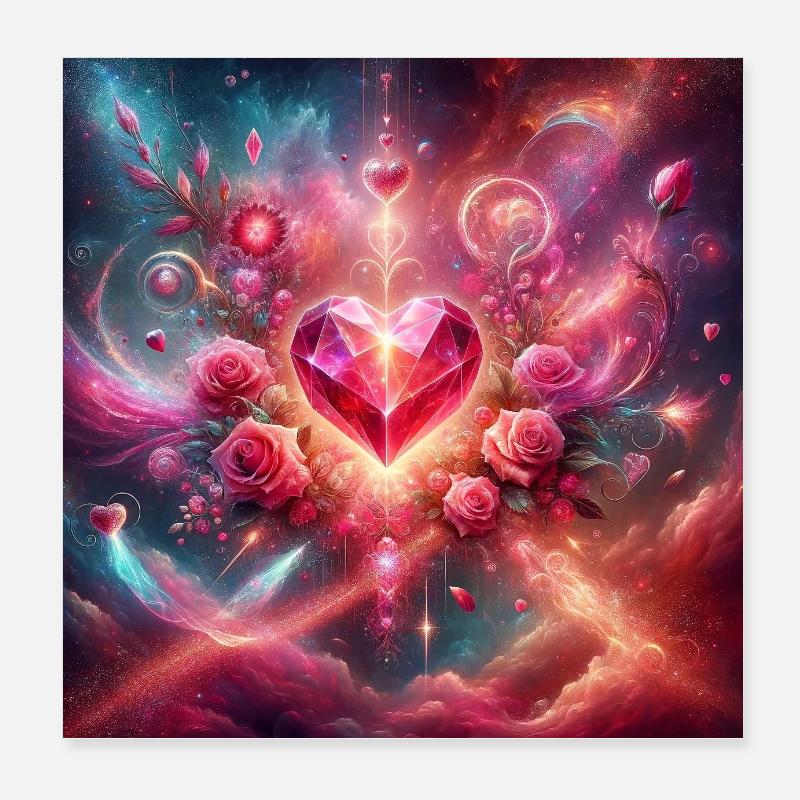 Love Manifestation Magic Poster 8" x 8" (20x20 cm)