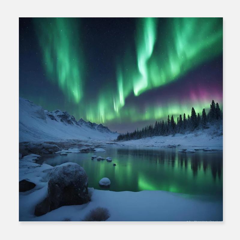 Landschaft Poster 20x20 cm