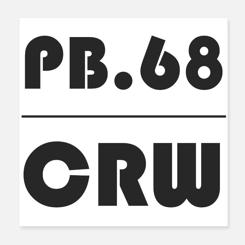 Paintball Crew 0.68 cal boxed design Poster 8" x 8" (20x20 cm)