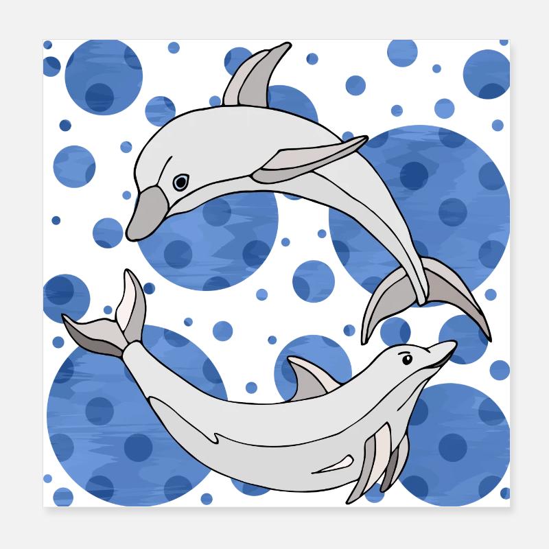 Delphine Poster 20x20 cm