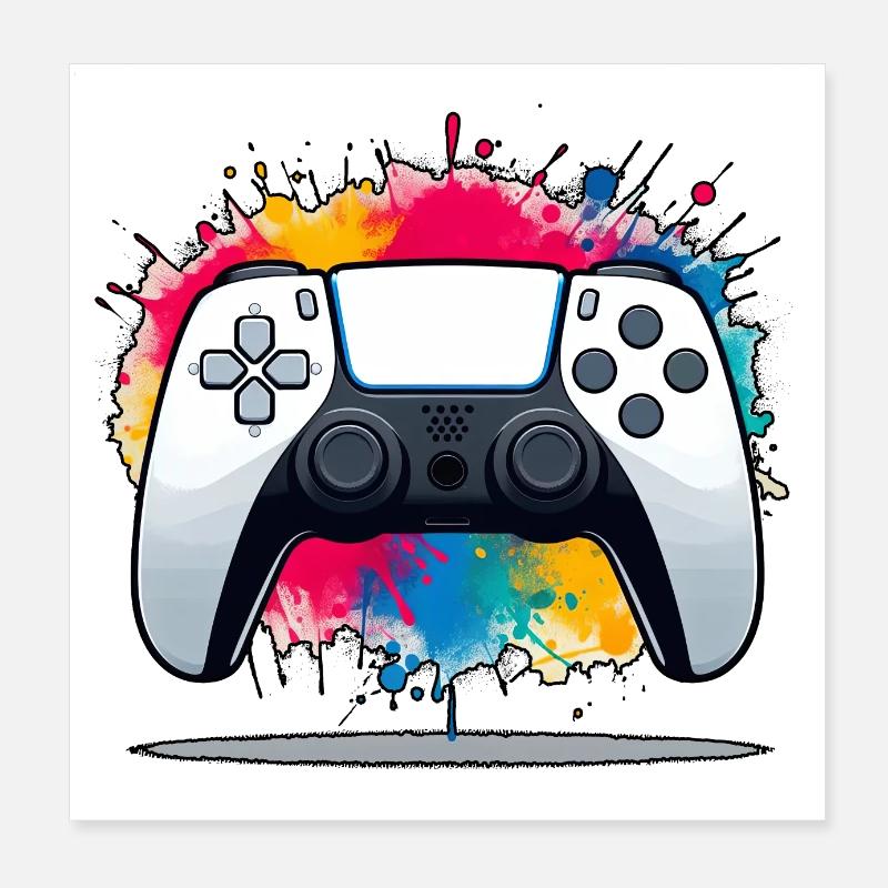 Controller art attack - Mix 03 Poster 8" x 8" (20x20 cm)