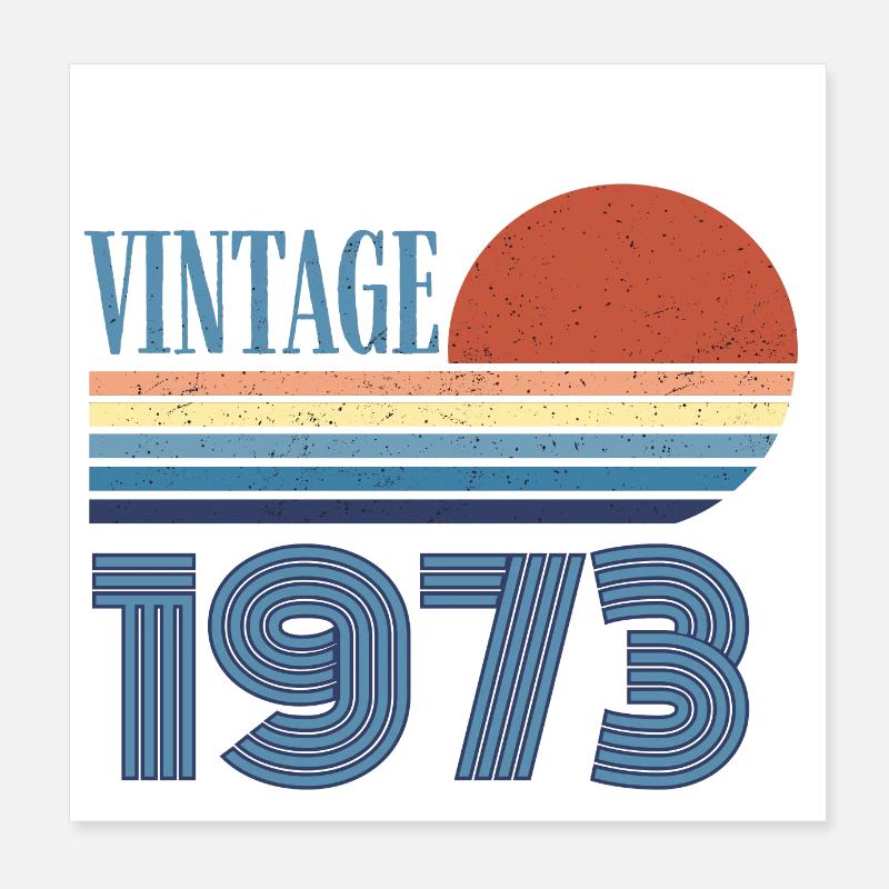 Vintage 1973 Poster 8" x 8" (20x20 cm)