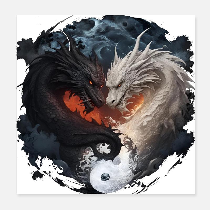 Dragon3 Poster 8" x 8" (20x20 cm)