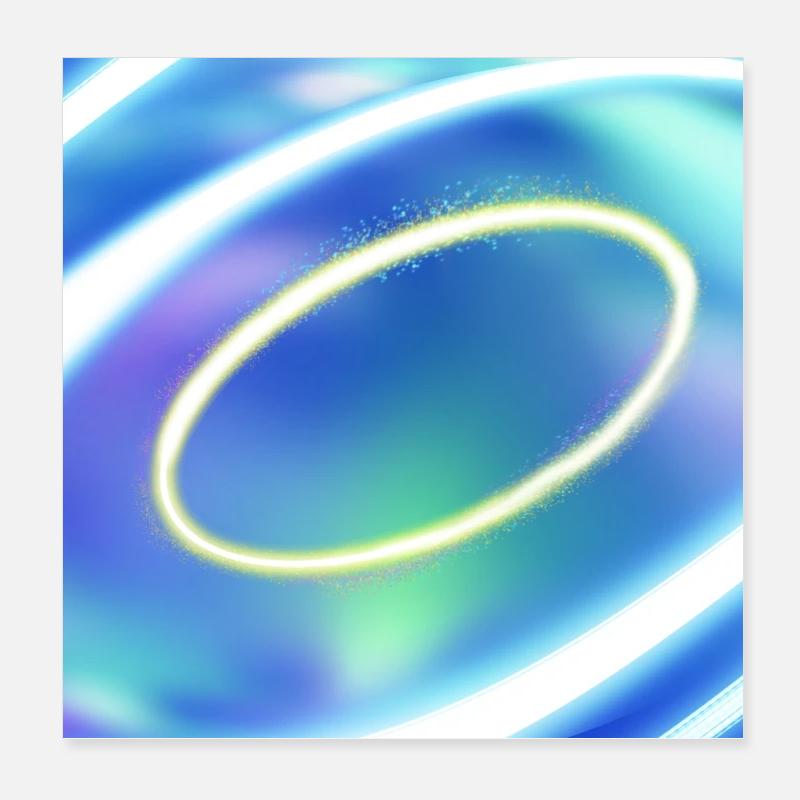 Alpha and Omega - Poster 20x20 cm - Weiß