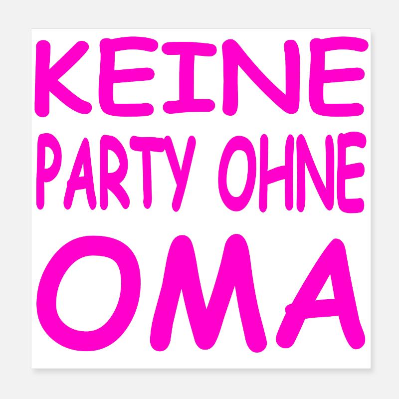 Party Poster 20x20 cm