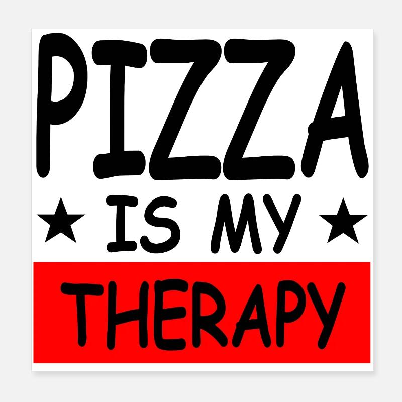 Pizza Poster 8" x 8" (20x20 cm)