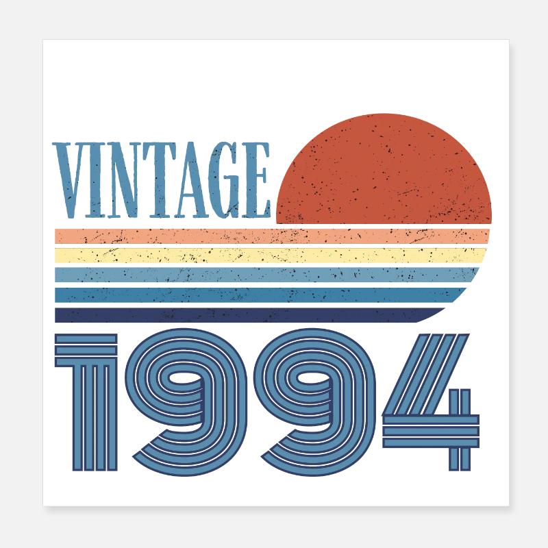 Vintage 1994 Poster 8" x 8" (20x20 cm)