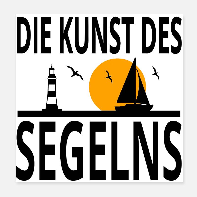 Segeln Poster 20x20 cm