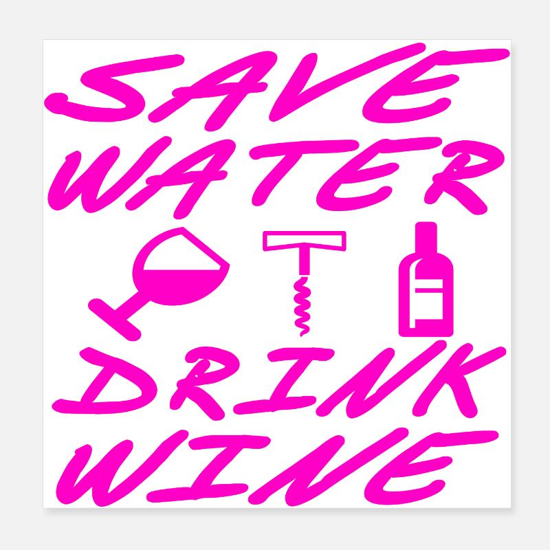 Wine Poster 8" x 8" (20x20 cm)
