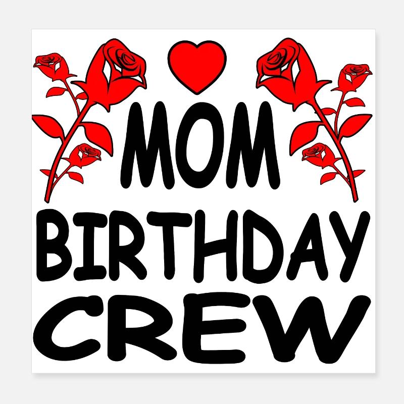 Birthday Poster 8" x 8" (20x20 cm)