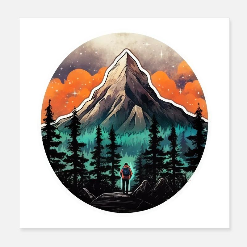 Traveller #tshirt Poster 8" x 8" (20x20 cm)
