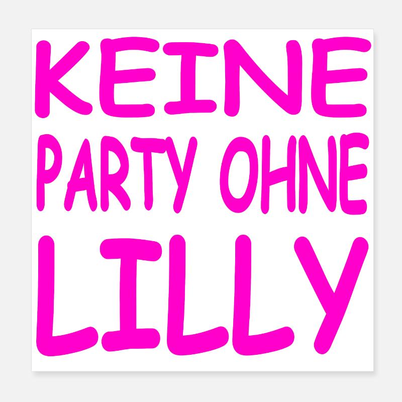 Party Poster 20x20 cm